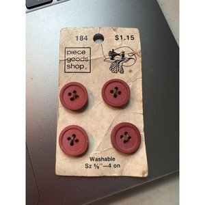 Vintage Piece Goods Shop Buttons 184 Purple Size 5/8" NEW  NOS